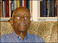 Historian John Hope Franklin lives in Durham, N.C. Credit: Tina Tennessen, NPR.