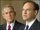 President Bush and Judge Samuel Alito, the new Supreme Court nominee President Bush and Judge Samuel Alito, the new Supreme Court nominee