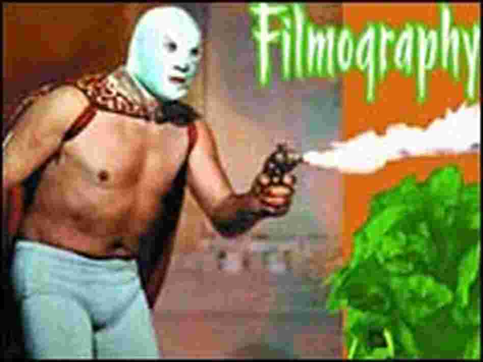 Detail from the cover of 'The Mexican Masked Wrestler and Monster Filmography' Detail from the cover of 'The Mexican Masked Wrestler and Monster Filmography'