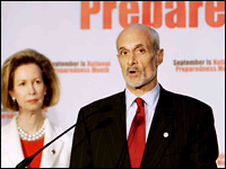 Secretary of Homeland Security Michael Chertoff. Secretary of Homeland Security Michael Chertoff.