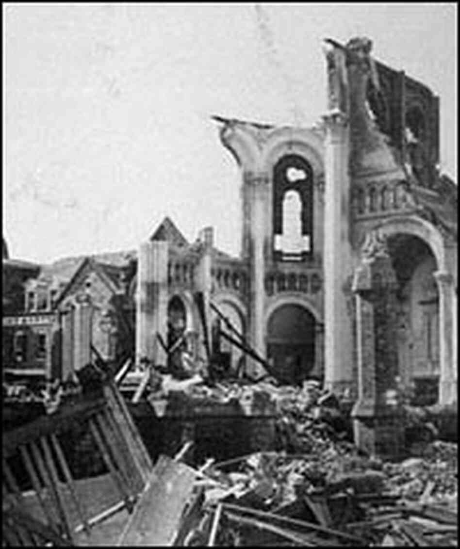A destroyed building in Galveston. Credit: Corbis.