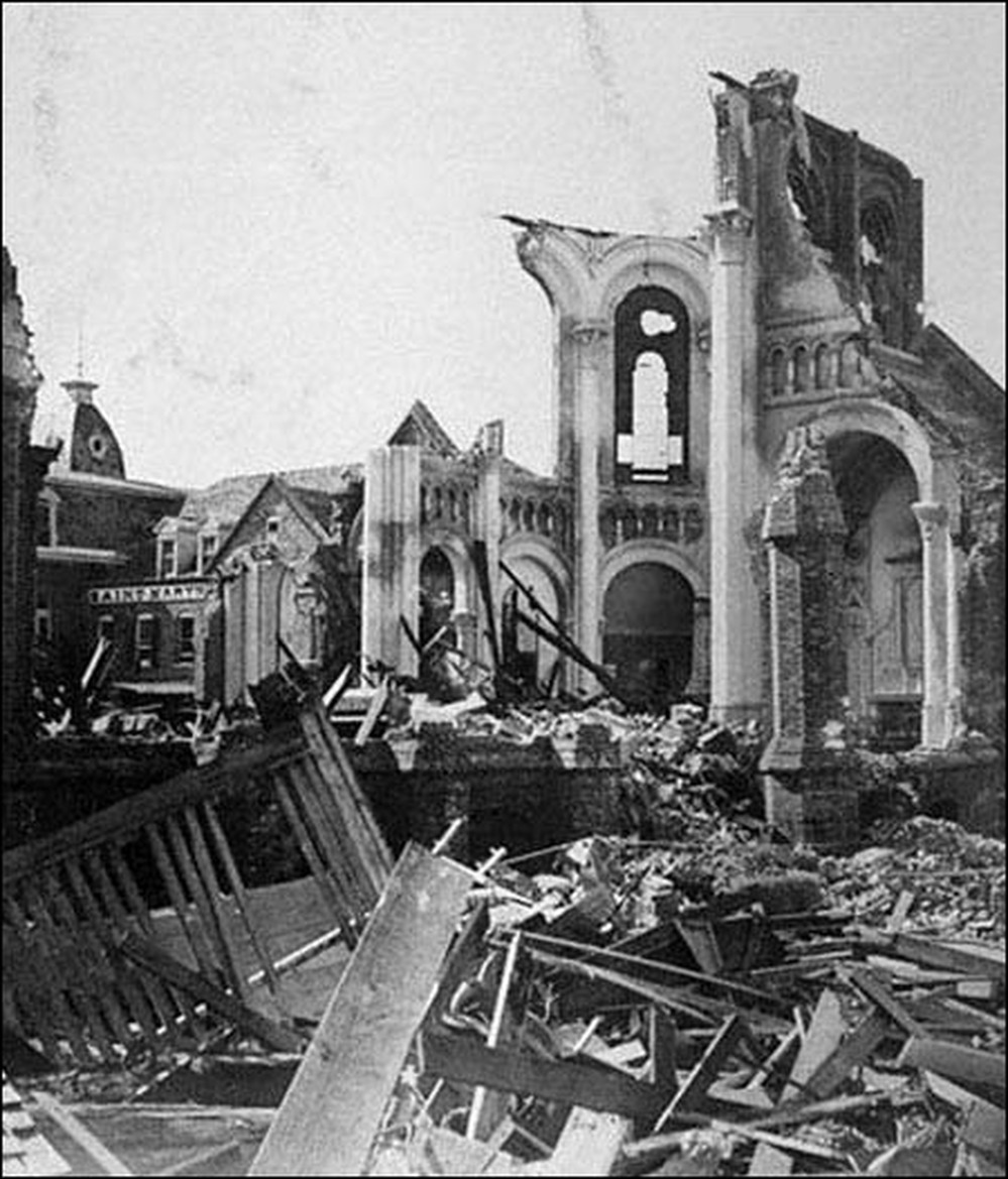 A destroyed building in Galveston. Credit: Corbis.