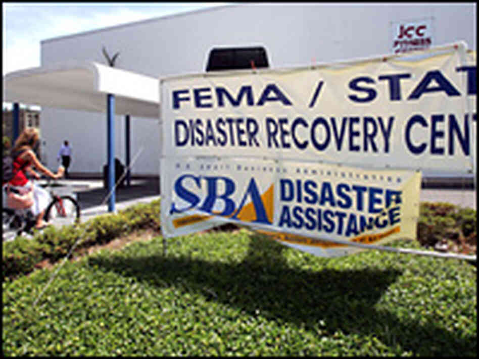 A temporary FEMA Disaster Recovery Center in New Orleans, La., Thursday. A Senate inquiry concluded A temporary FEMA Disaster Recovery Center in New Orleans, La., Thursday. A Senate inquiry concluded