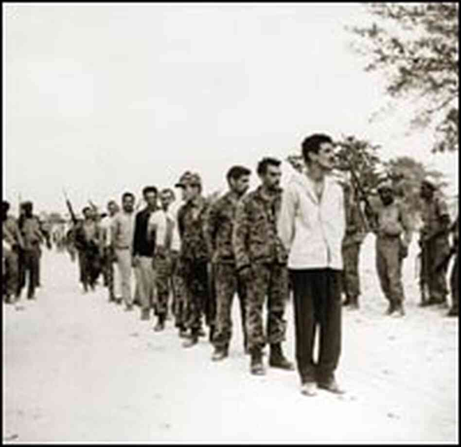 Cuban-held prisoners from the attempted invasion at the Bay of Pigs Cuban-held prisoners from the attempted invasion at the Bay of Pigs