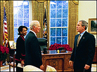 In 2003, James Baker visited the Oval Office after a trip to Europe to seek reduction of Iraq's debt In 2003, James Baker visited the Oval Office after a trip to Europe to seek reduction of Iraq's debt