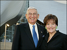 Eli and Edythe Broad at the Walt Disney Concert Hall opening gala, held in October 2003 in L.A. Eli and Edythe Broad at the Walt Disney Concert Hall opening gala, held in October 2003 in L.A.
