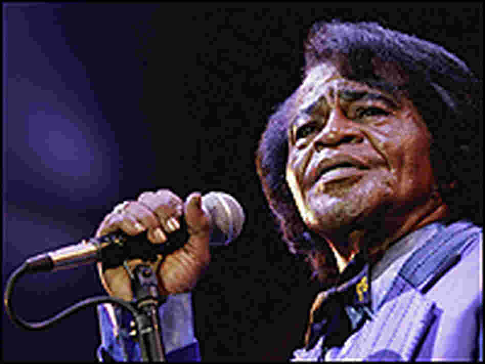 James Brown performs in London on July 4, 2006.