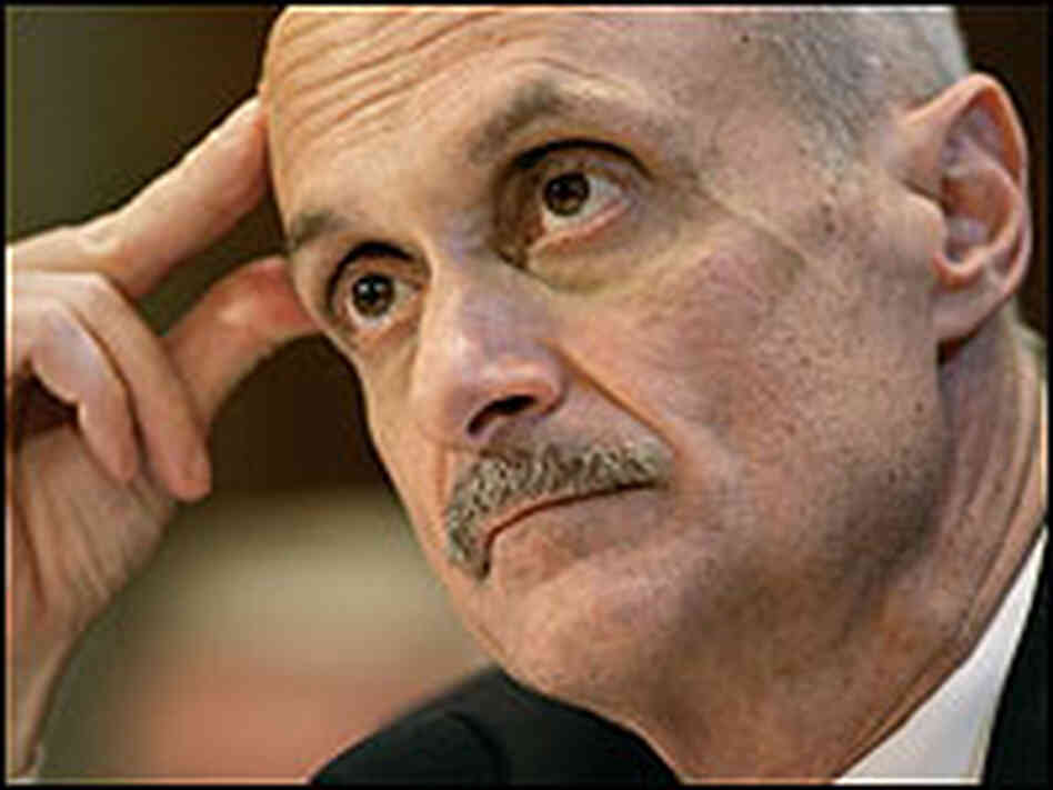Homeland Security Secretary Michael Chertoff testifies before a Senate panel. Homeland Security Secretary Michael Chertoff testifies before a Senate panel.