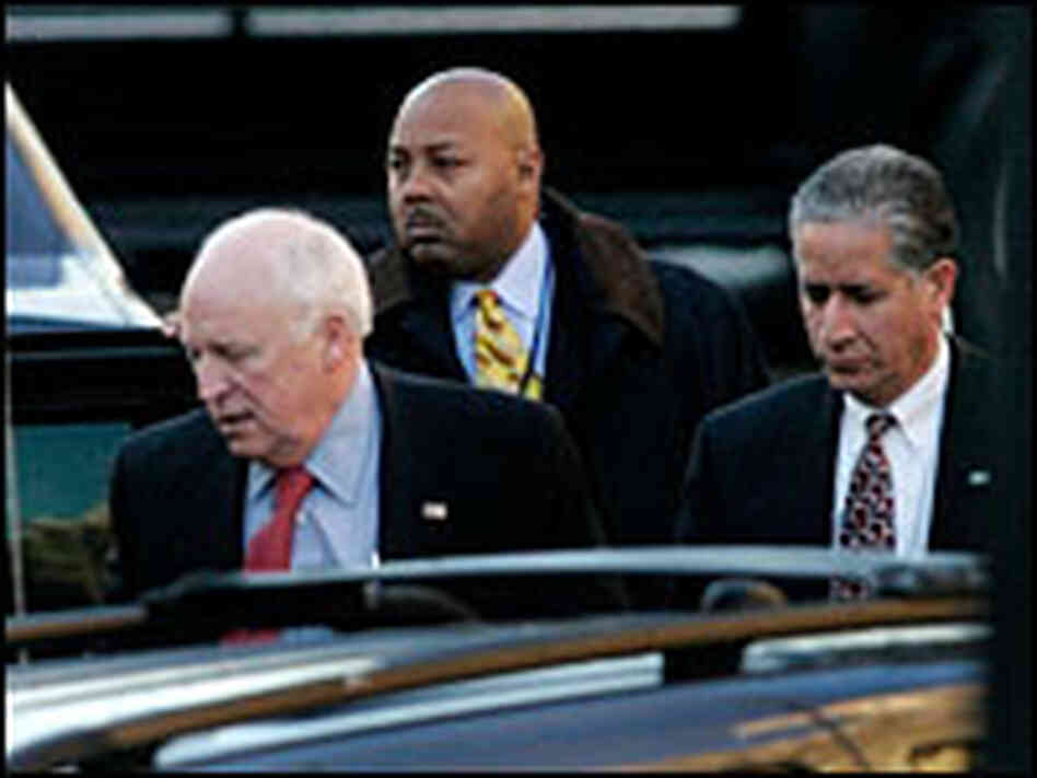Vice President Dick Cheney arrives at the White House, Feb. 16. Vice President Dick Cheney arrives at the White House, Feb. 16.