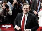U.S. Supreme Court nominee Samuel Alito walks away from his table U.S. Supreme Court nominee Samuel Alito walks away from his table