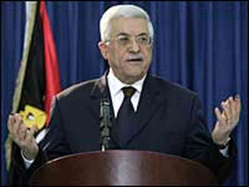 Palestinian leader Mahmoud Abbas talks during a press conference in the West Bank city of Ramallah Palestinian leader Mahmoud Abbas talks during a press conference in the West Bank city of Ramallah