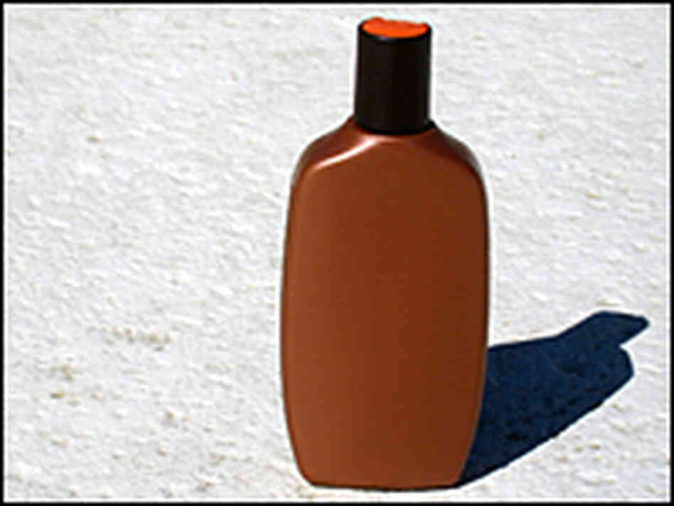 Bottle of Sunblock Bottle of Sunblock