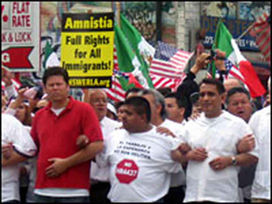 Protesters in LA Protesters in LA