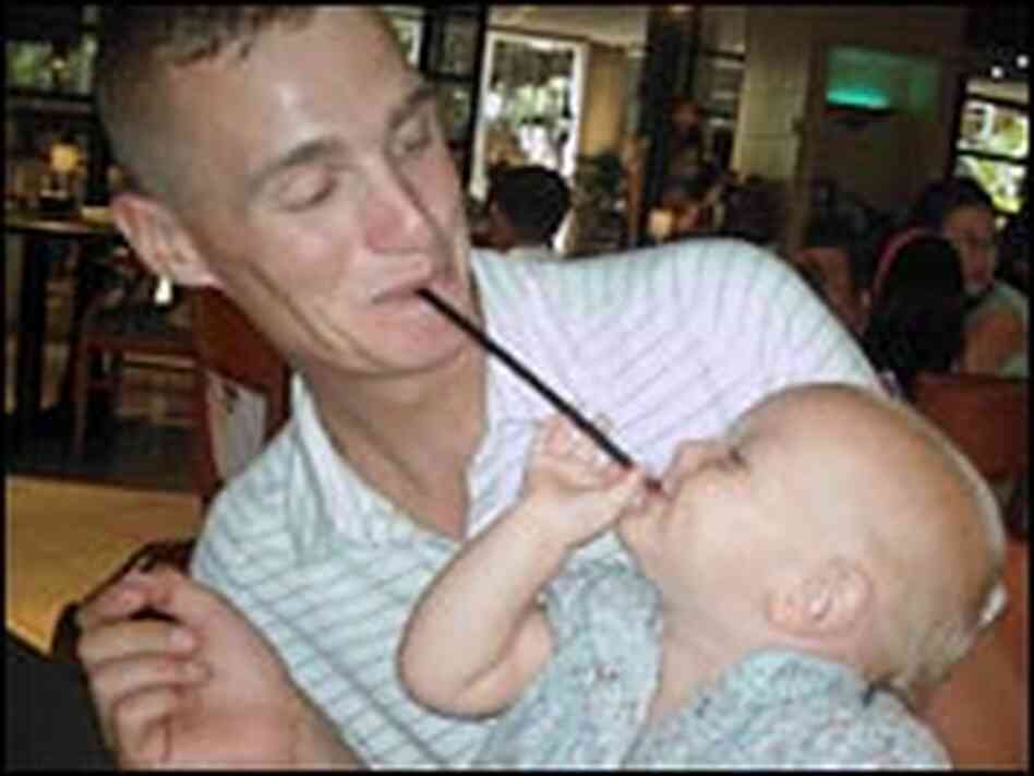 Marine 2nd Lt. Joshua Booth is pictured with his daughter, Grace Marine 2nd Lt. Joshua Booth is pictured with his daughter, Grace