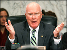 Sen. Patrick Leahy (D-VT) questions U.S. Attorney General Alberto Gonzales Sen. Patrick Leahy (D-VT) questions U.S. Attorney General Alberto Gonzales