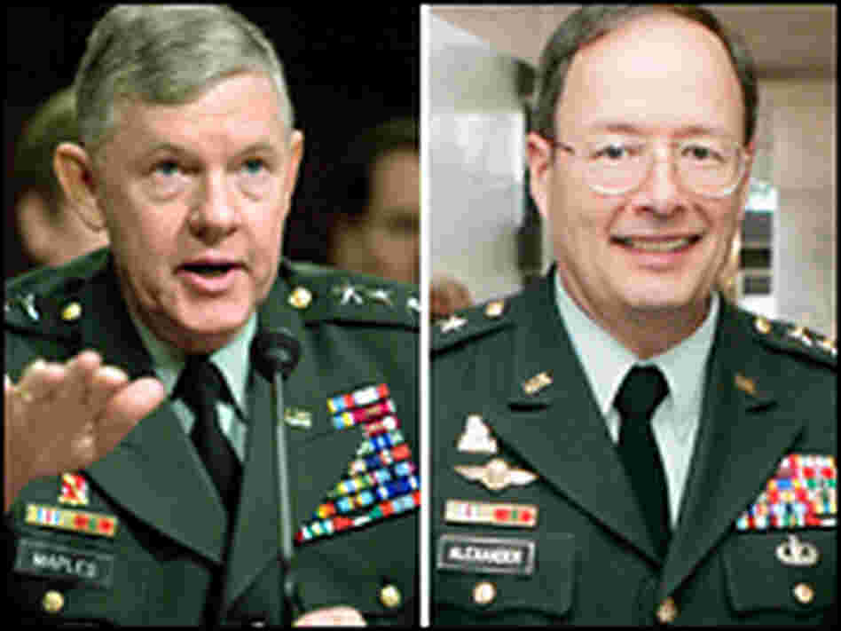 Lt. Gen. Michael Maples, Lt. Gen. Keith B. Alexander Lt. Gen. Michael Maples, Lt. Gen. Keith B. Alexander