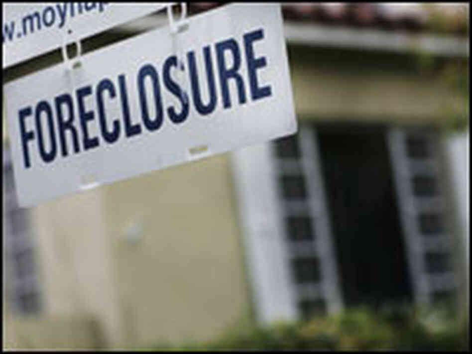 Foreclosure sign Foreclosure sign
