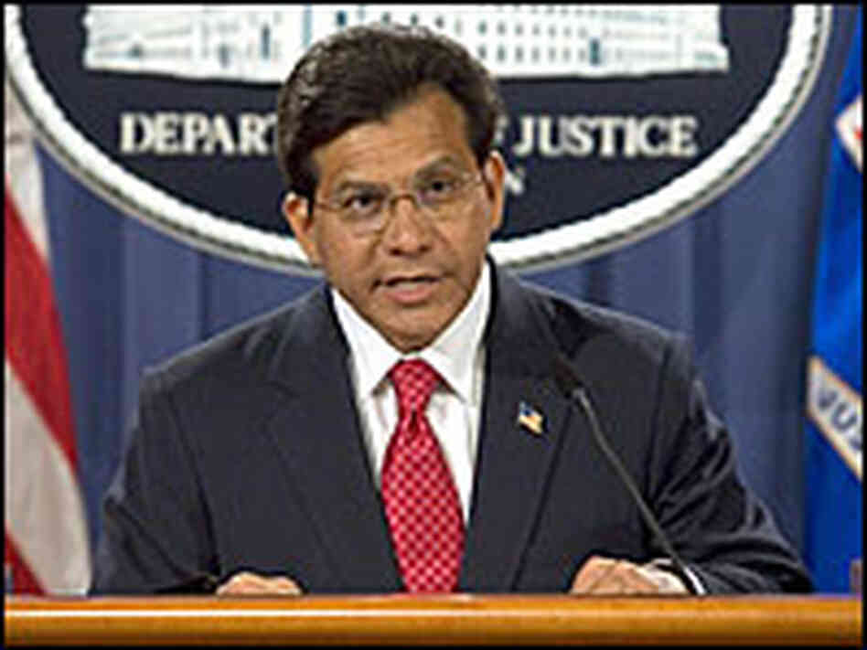 U.S. Attorney General Alberto Gonzales formally announces his resignation.