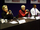 Sen. Hillary Clinton, former Sen. Mike Gravel and Sen. Barack Obama Sen. Hillary Clinton, former Sen. Mike Gravel and Sen. Barack Obama