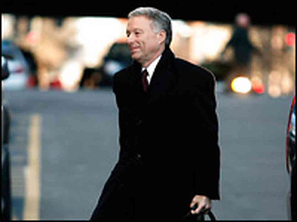 Lewis "Scooter" Libby arrives at court in Washington. Credit: Mark Wilson/Getty Images.