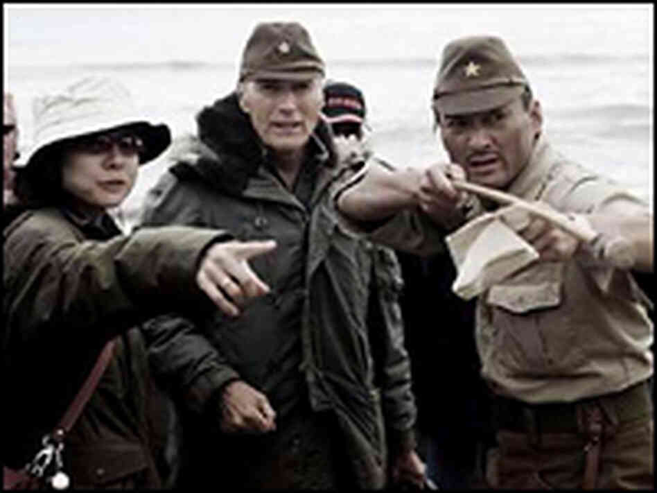 Director Clint Eastwood on the set of 'Letters from Iwo Jima' Director Clint Eastwood on the set of 'Letters from Iwo Jima'