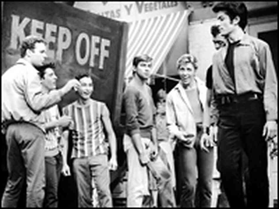 Actor George Chakiris (far right) in the 1961 film 'West Side Story'