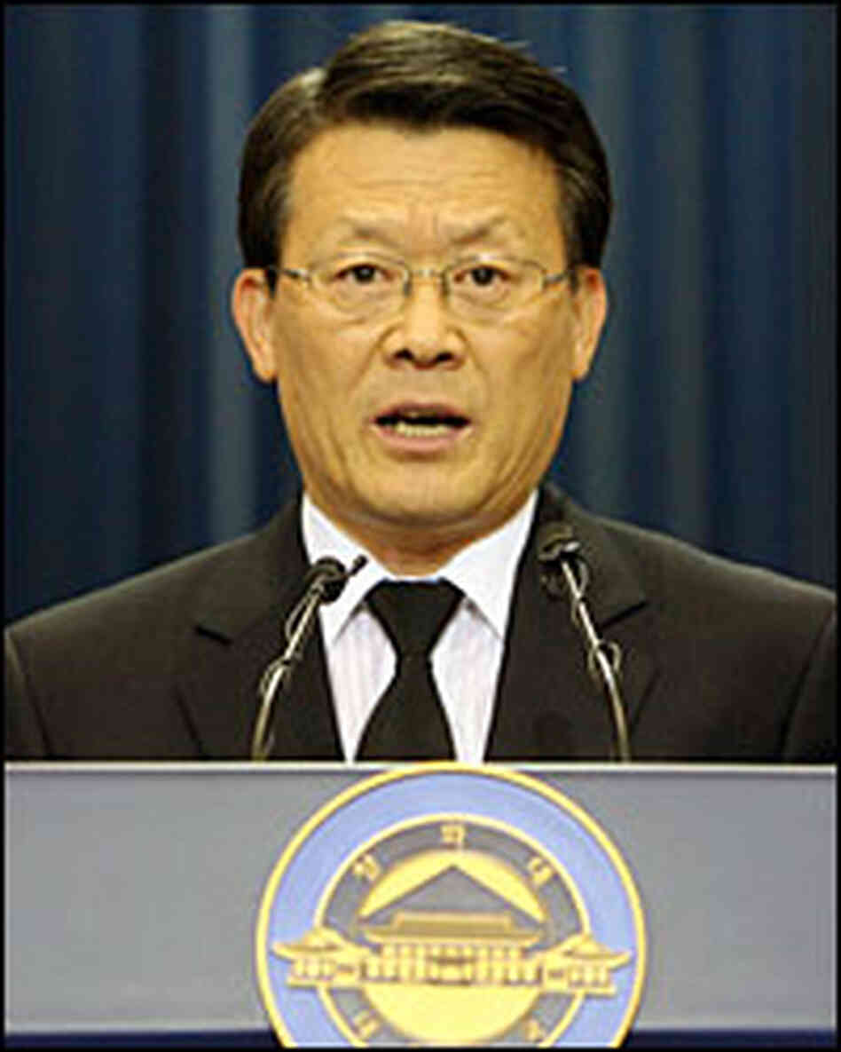 Korean presidential envoy Baek Jong-chun/AP. Korean presidential envoy Baek Jong-chun/AP.