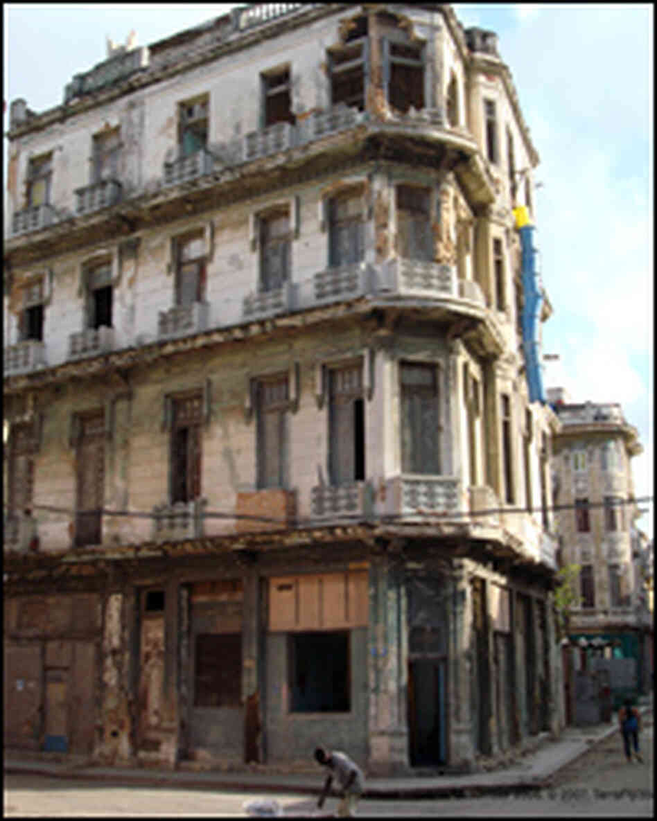 This Havana apartment building was photographed in 2006.