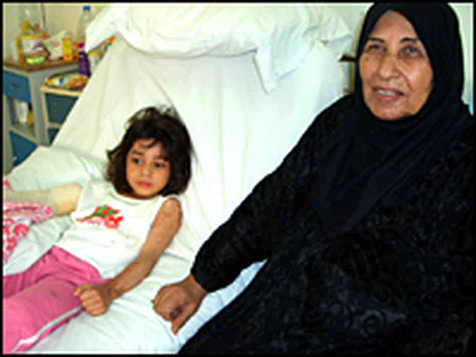 Iraqi bombing victim Zahra Hamid is in Jordan for reconstructive surgery, along with her grandmother Iraqi bombing victim Zahra Hamid is in Jordan for reconstructive surgery, along with her grandmother