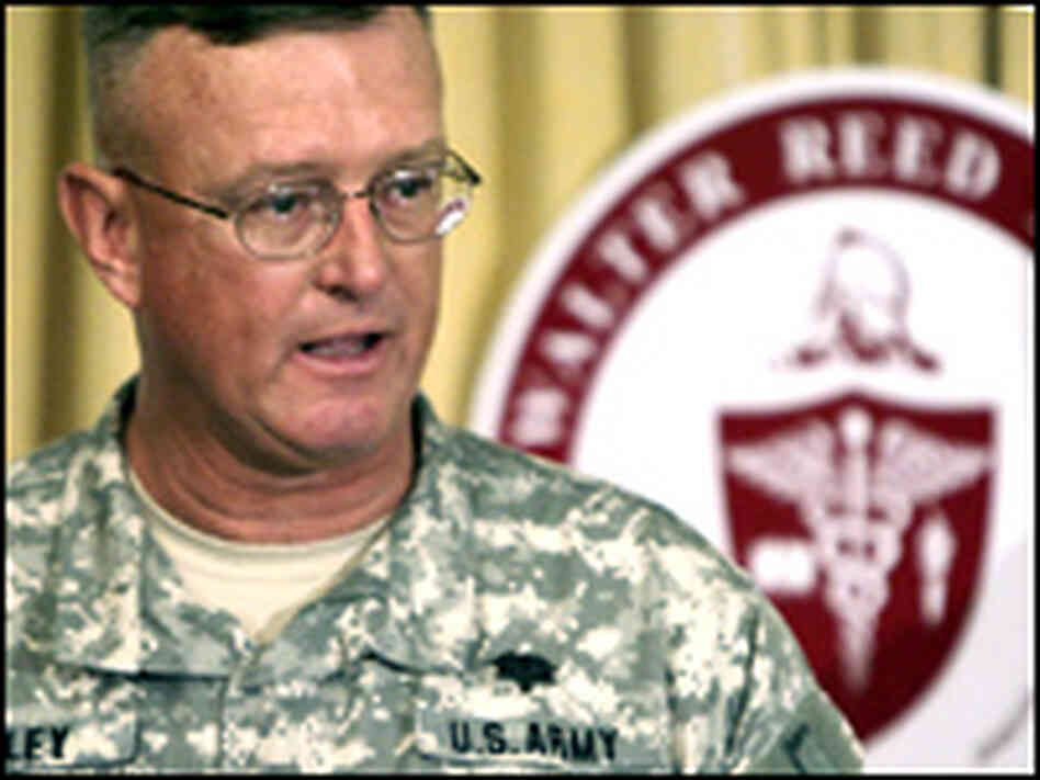 Lt. Gen. Kevin C. Kiley, surgeon general of the Army, holds a news conference. Lt. Gen. Kevin C. Kiley, surgeon general of the Army, holds a news conference.