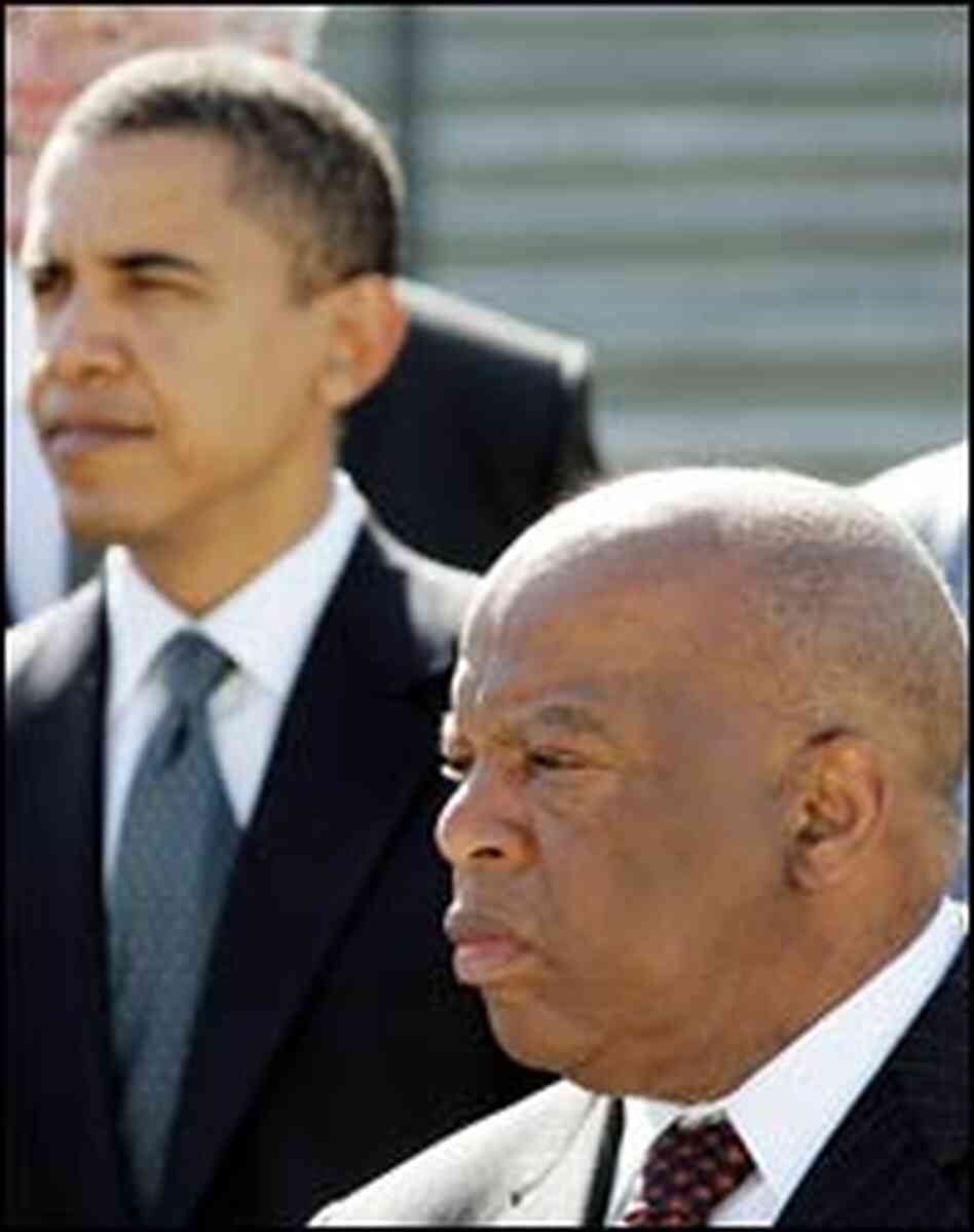Rep. John Lewis and Sen. Barack Obama Rep. John Lewis and Sen. Barack Obama