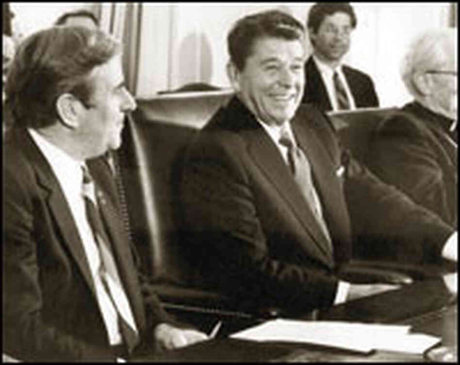 The Rev. Jerry Falwell and President Reagan