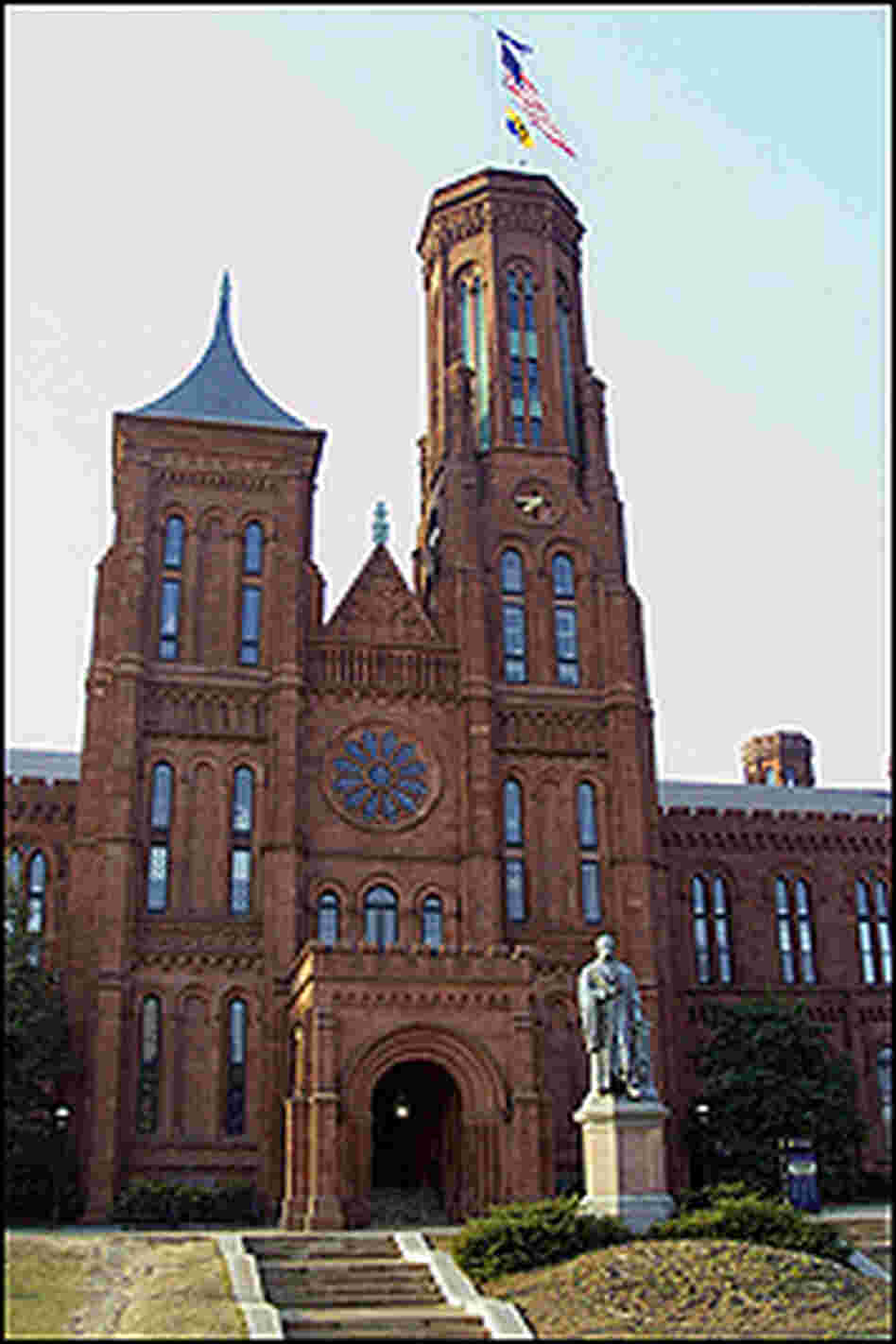 The Smithsonian's first building, popularly known as the Castle.