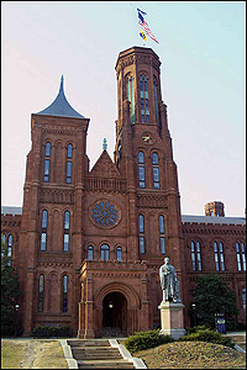 The Smithsonian's first building, popularly known as the Castle.