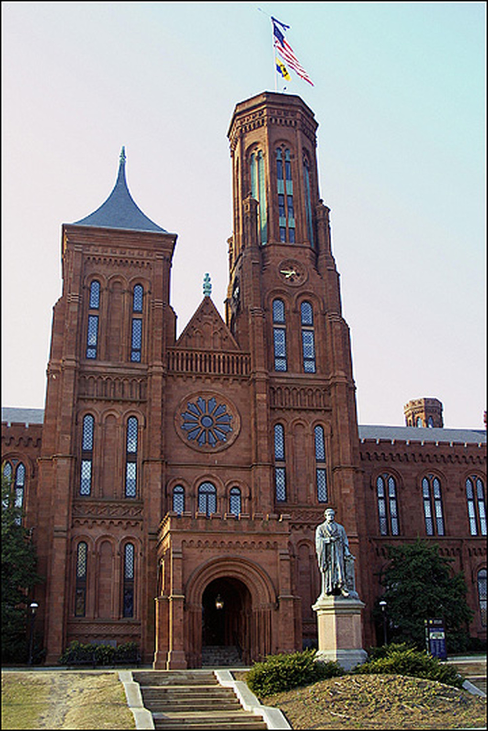 The Smithsonian's first building, popularly known as the Castle.