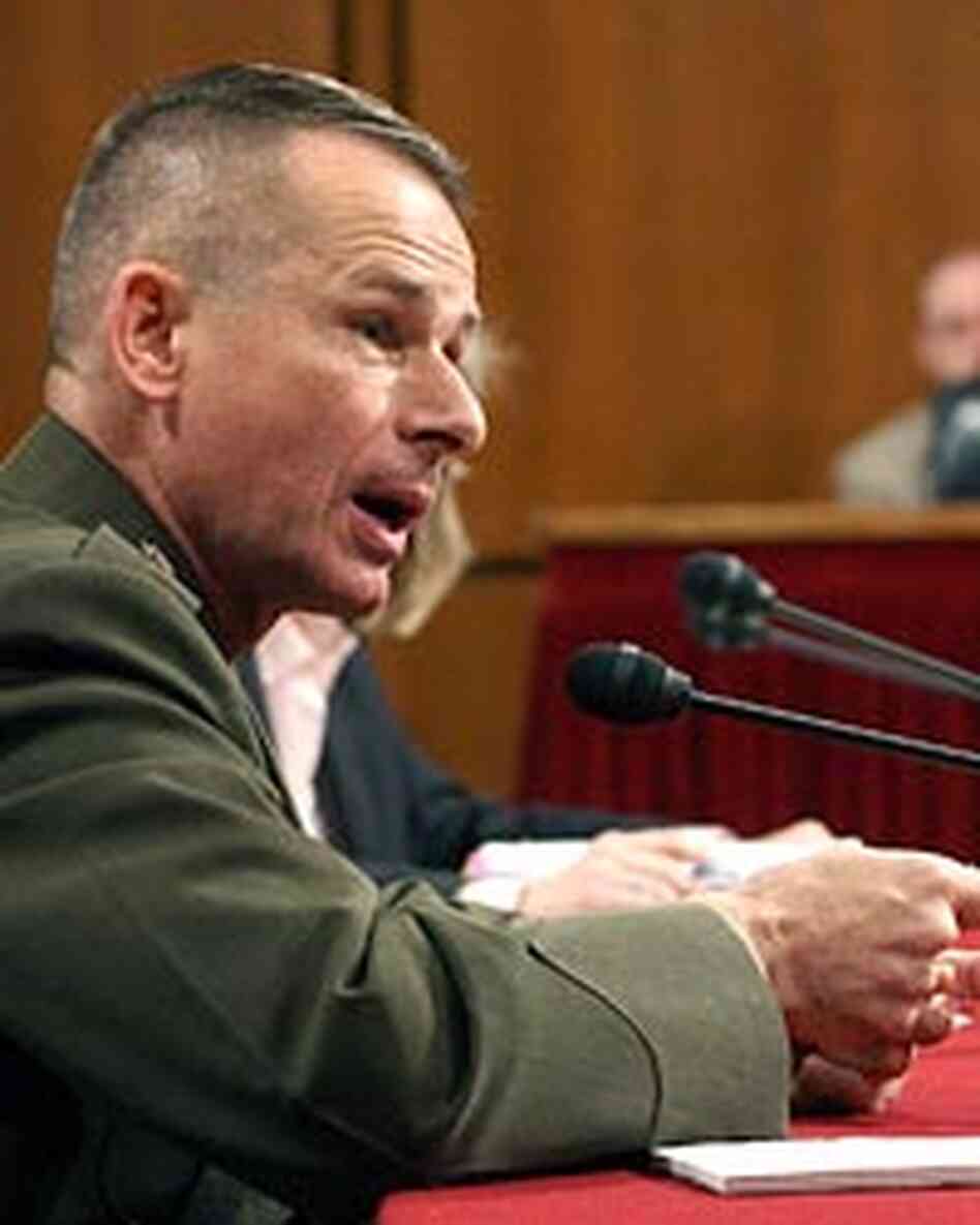 Chairman of the Joint Chiefs of Staff Gen. Peter Pace testifies before a Senate panel. Chairman of the Joint Chiefs of Staff Gen. Peter Pace testifies before a Senate panel.