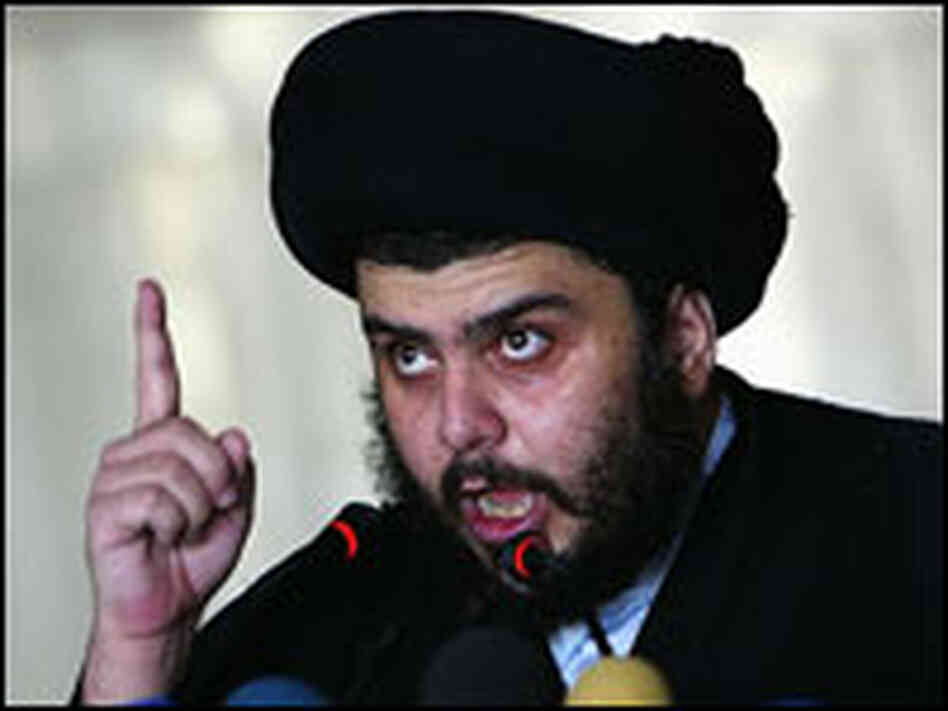 Iraqi radical Shiite cleric Moqtada al-Sadr Iraqi radical Shiite cleric Moqtada al-Sadr