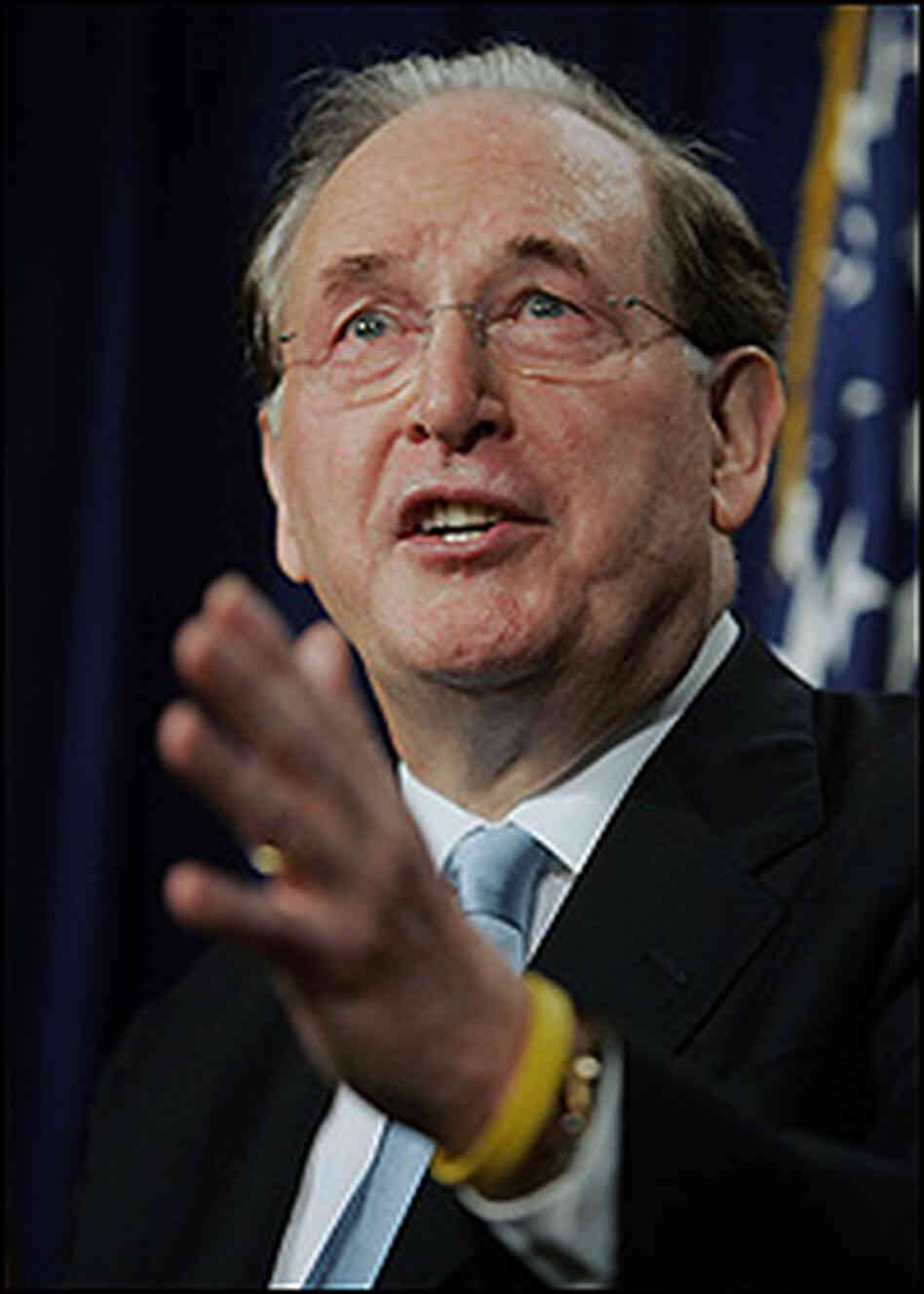 Sen. John D. Rockefeller IV, photographed during a 2005 discussion of pre-war intelligence. Sen. John D. Rockefeller IV, photographed during a 2005 discussion of pre-war intelligence.