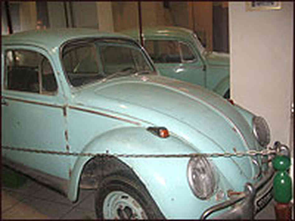 Moammar Gadhafi's baby blue Volkswagen Beetle Moammar Gadhafi's baby blue Volkswagen Beetle