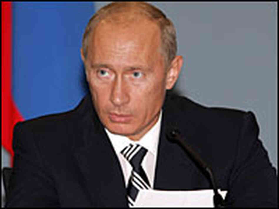 Russian President Vladimir Putin speaks during a news conference on Friday. Russian President Vladimir Putin speaks during a news conference on Friday.