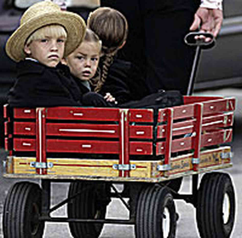 Amish Children head to funeral