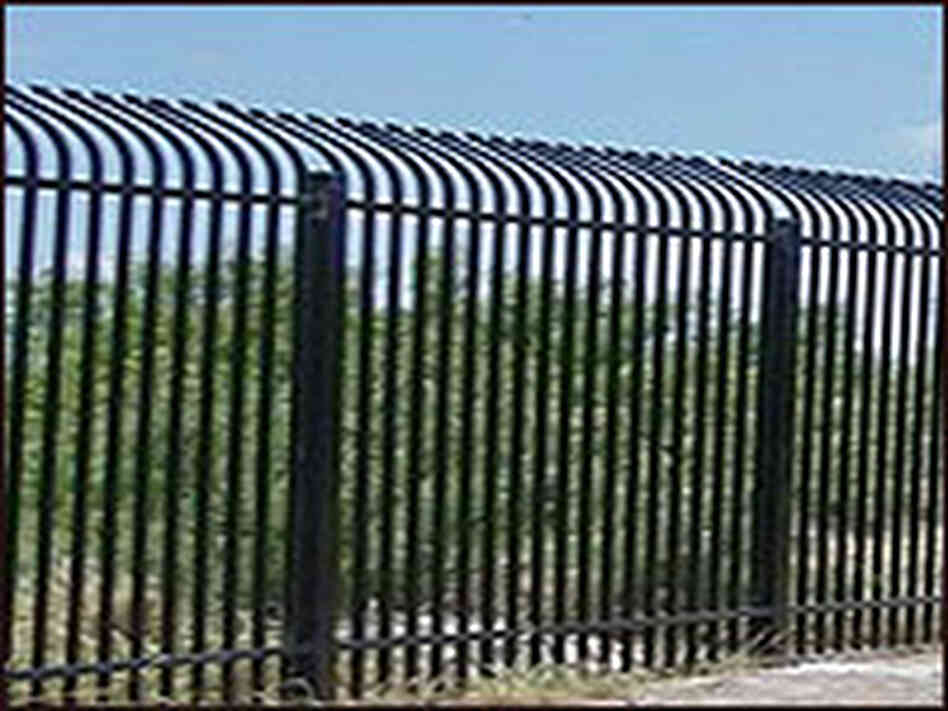 An example of one of the types of proposed border fences. An example of one of the types of proposed border fences.