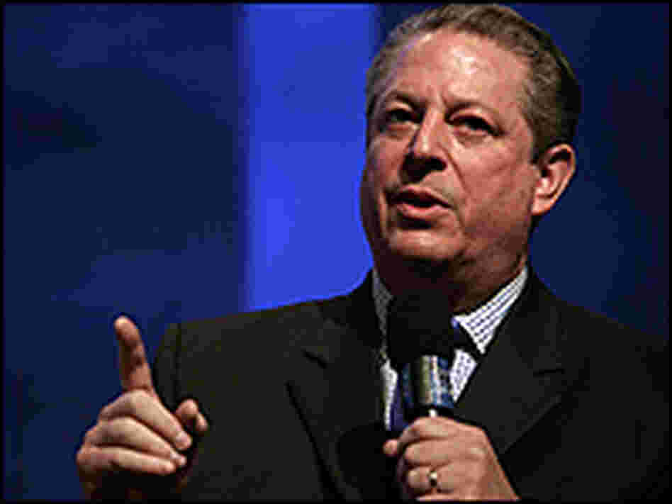 Al Gore speaks during a panel discussion at the Clinton Global Initiative in New York in September.