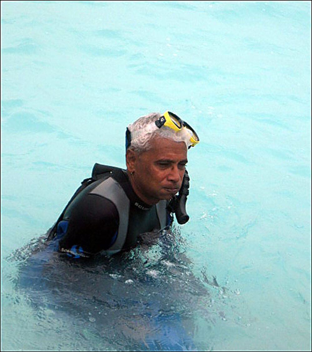 Azeez snorkeling