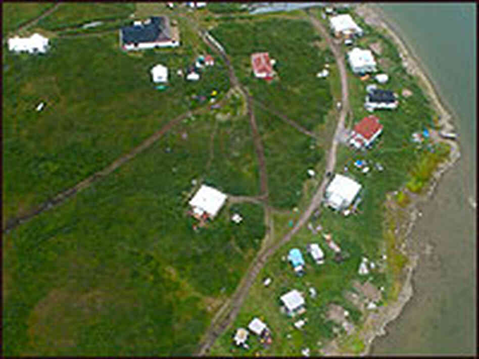 An aerial view of the Bathurst Inlet An aerial view of the Bathurst Inlet