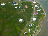 An aerial view of the Bathurst Inlet An aerial view of the Bathurst Inlet