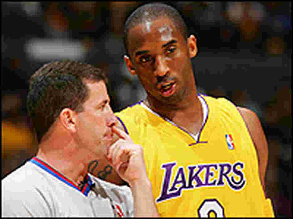 NBA official Tim Donaghy and Kobe Bryant