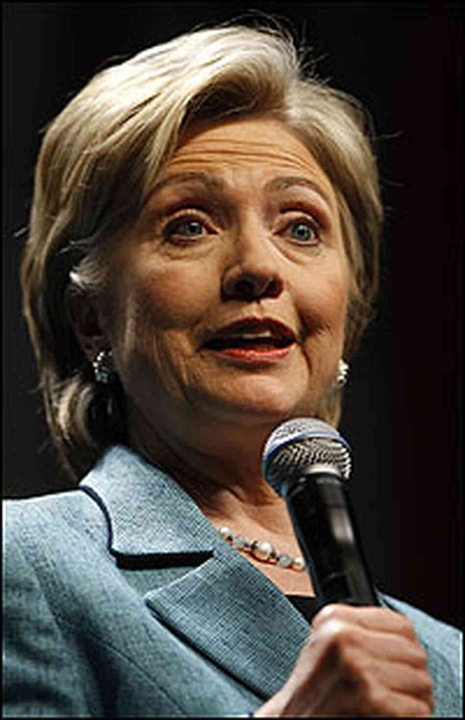 Hillary Clinton speaks at a fundraising event in Los Angeles on Thursday. Hillary Clinton speaks at a fundraising event in Los Angeles on Thursday.