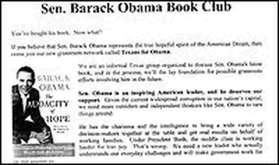 book club flyer