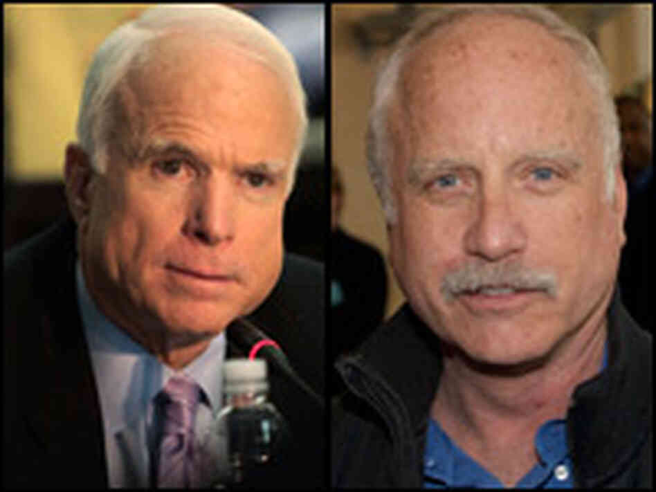 Could Richard Dreyfuss (right( make a good on-screen double for John McCain? Could Richard Dreyfuss (right( make a good on-screen double for John McCain?
